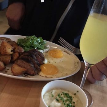 Standard Service - Heath - Steak & Eggs - steak was cooked perfectly! Pink in the center, & the eggs were perfectly runny! - New American Near Me - Heath, Texas Standard Service - Heath - Steak & Eggs - steak was cooked perfectly! Pink in the center, & the eggs were perfectly runny! - New American Near Me - Heath, Texas