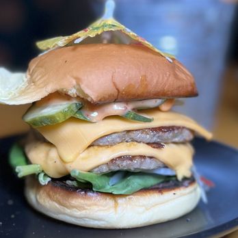 Paper Tiger - Double Patty Cheeseburger - Tapas/Small Plates Near Me - Portland, Maine