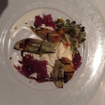 Mooncusser - stracciatella: peaches, fennel, saba - Seafood Near Me - Boston, Massachusetts Mooncusser - stracciatella: peaches, fennel, saba - Seafood Near Me - Boston, Massachusetts