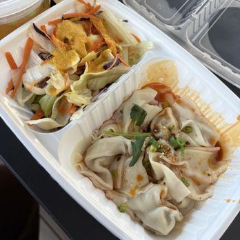 Little Tiger Dumplings - Lunch special Chengdu Spicy Wonton(8) and salad - Asian Fusion Near Me - Washington, DC, District of Columbia Little Tiger Dumplings - Lunch special Chengdu Spicy Wonton(8) and salad - Asian Fusion Near Me - Washington, DC, District of Columbia