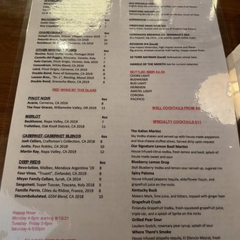 Bistro 7 - Drink menu - New American Near Me - Reno, Nevada Bistro 7 - Drink menu - New American Near Me - Reno, Nevada