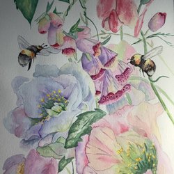 Tranquility Fine Arts Gallery - Pastel Floral in bloom