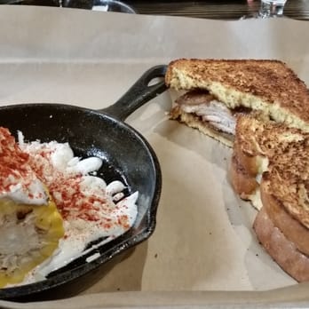 Fork & Fig - Turkey pear sandwich on Hawaiian bread and cotija corn - Burgers Near Me - Albuquerque, New Mexico