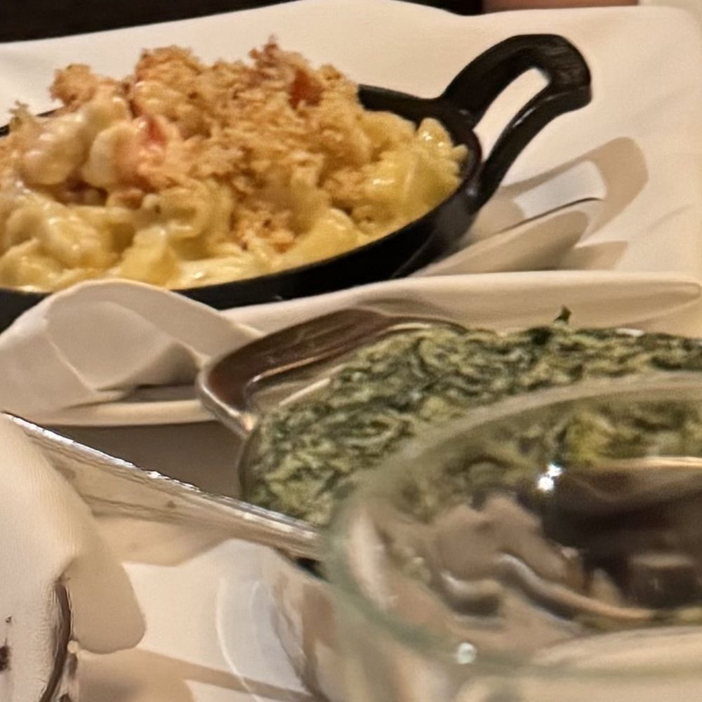 The Capital Grille - Lobster Mac 'N' Cheese and Creamed Spinach - Steakhouses Near Me - Burbank, California The Capital Grille - Lobster Mac 'N' Cheese and Creamed Spinach - Steakhouses Near Me - Burbank, California