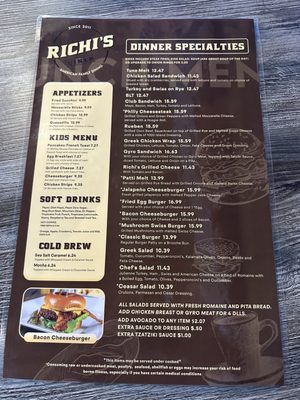 Menu photo 5 Richi’s Diner Surprise, AZ