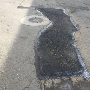 Asphalt Paving Services - Frank also filled a second pothole on the property :) - General Contractors Near Me