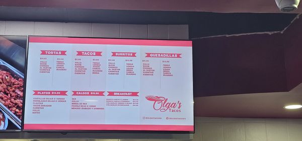 Menu photo 2 Olga's Tacos Cathedral city, CA Menu photo 2 Olga's Tacos Cathedral city, CA