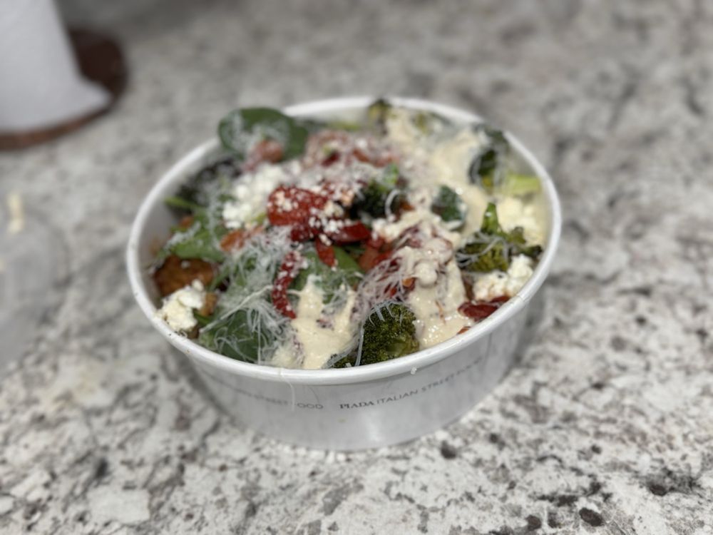 Food from Piada Italian Street Food