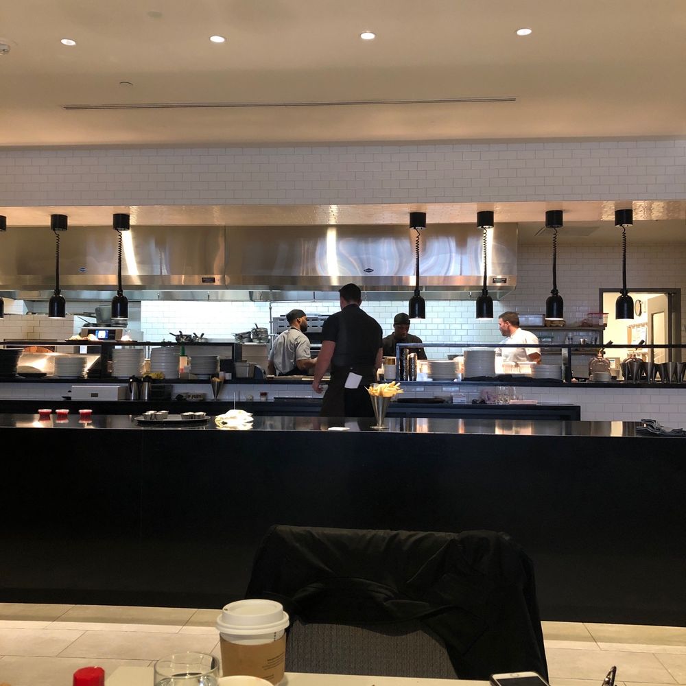 Kitchen staff at work. Kitchen staff at work.
