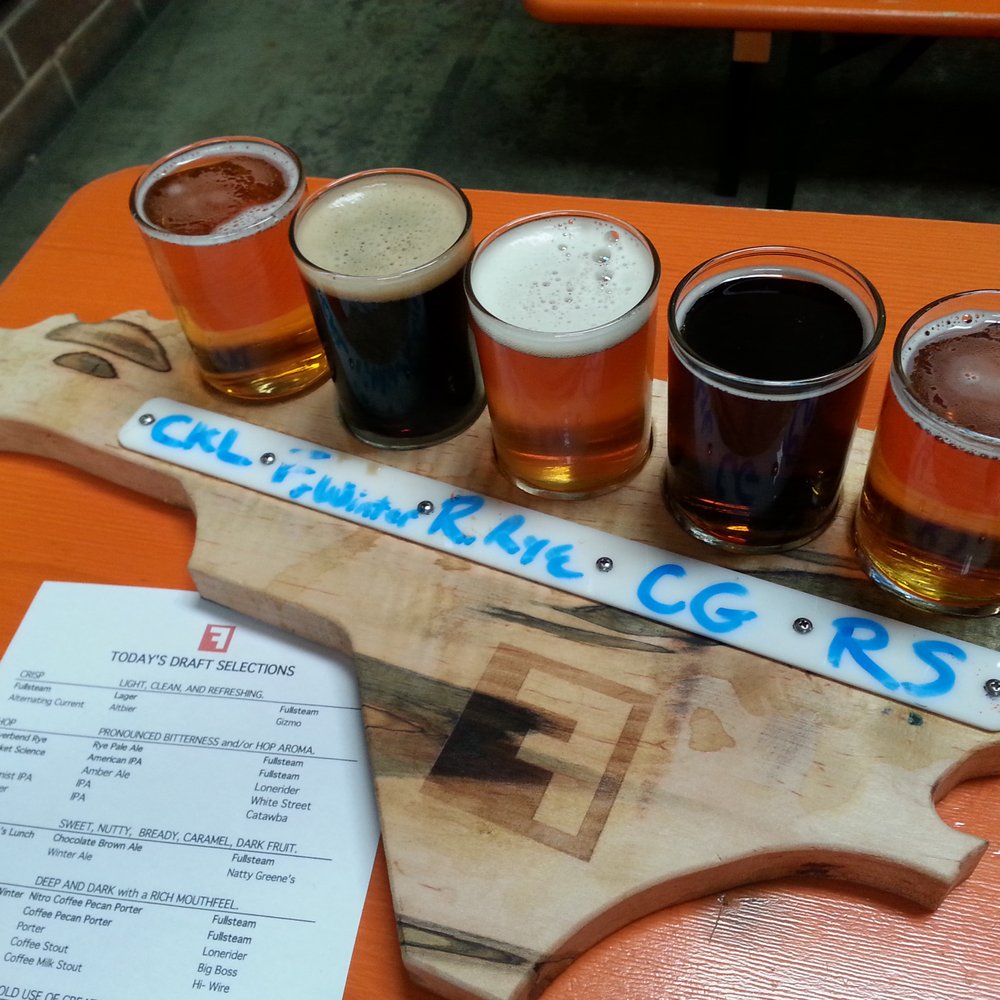Fullsteam - $9 flight - Breweries Near Me - Durham, North Carolina Fullsteam - $9 flight - Breweries Near Me - Durham, North Carolina