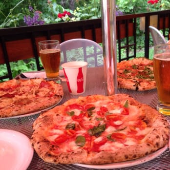 Punch Pizza - Wayzata - Margarita extra (closest), Bruni (left), and one with prosciutto (right). - Pizza Near Me - Wayzata, Minnesota