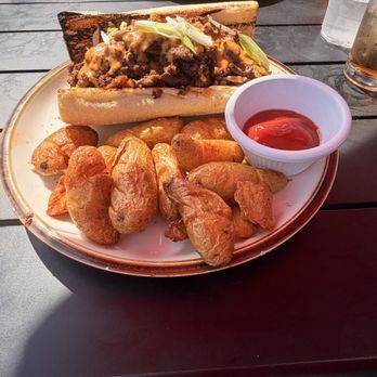The Copper Crow - Korean chopped cheese with fingerling potatoes - New American Near Me - Albany, New York