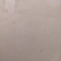 Patched garage wall Patched garage wall