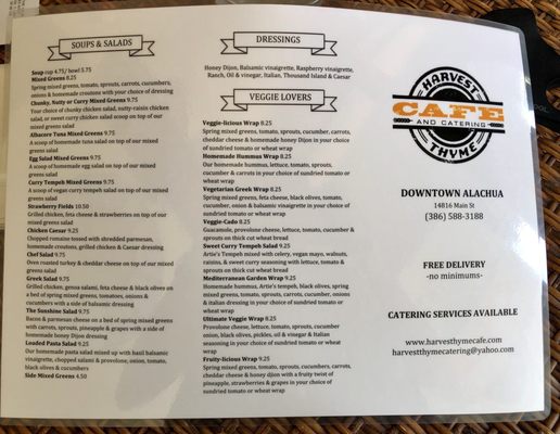Menu photo 3 Harvest Thyme Cafe Alachua, FL