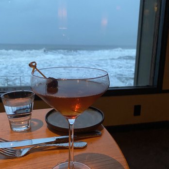 Moonraker Restaurant - Bulleit Manhattan and the most beautiful backdrop! - New American Near Me - Pacifica, California Moonraker Restaurant - Bulleit Manhattan and the most beautiful backdrop! - New American Near Me - Pacifica, California