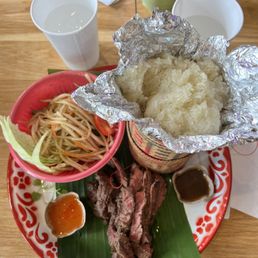 lao grilled steak plate lao grilled steak plate