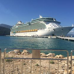 Anchored in Paradise Travel - Beautiful Royal Caribbean cruise ship, heading to Jamaica