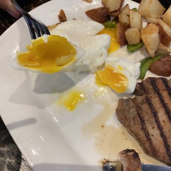 Toasted - The poached egg was pretty well done - Breakfast & Brunch Near Me - Bakersfield, California Toasted - The poached egg was pretty well done - Breakfast & Brunch Near Me - Bakersfield, California