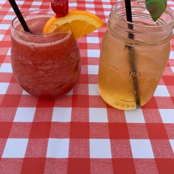 Sassafrass Coastal Kitchen - two drinks on a table - Bars Near Me - Lincoln, Ontario Sassafrass Coastal Kitchen - two drinks on a table - Bars Near Me - Lincoln, Ontario