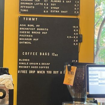Bona Coffee Roasters @ Avanti - Menu - Coffee & Tea Near Me - Boulder, Colorado