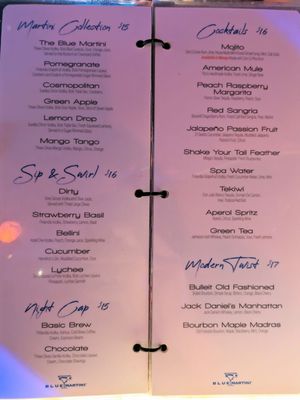 Menu photo 3 Blue Martini Lounge Phoenix, AZ