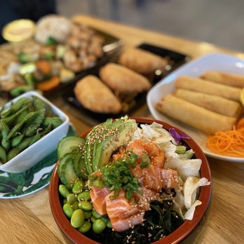 Bachi - a variety of asian food on a table - Sushi Bars Near Me - Charlotte, North Carolina