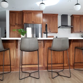Frontier Cabinets - Walnut Island Finished Back. - Cabinetry Near Me - Norwalk, California