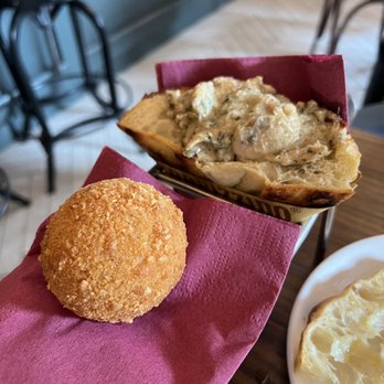 Trapizzino - Suppli Cacio e Pepe and Pollo alla Cacciatora (Chicken) Trapizzini - Italian Near Me - New York, New York