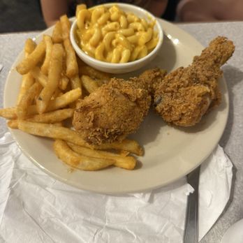 His Place Eatery - Two Chicken Legs French Fries Mac & Cheese - Southern Near Me - Indianapolis, Indiana His Place Eatery - Two Chicken Legs French Fries Mac & Cheese - Southern Near Me - Indianapolis, Indiana