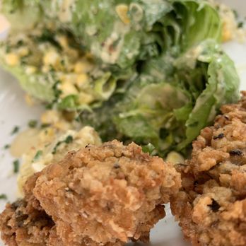 Gulfstream - Whole Leaf Caesar Salad with Crispy Oysters - New American Near Me - Newport Beach, California