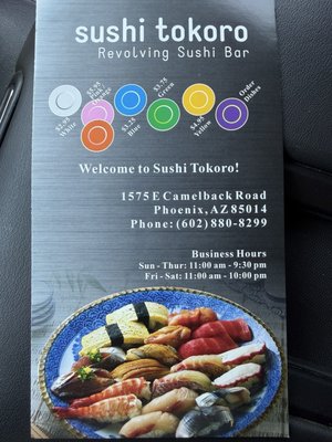 Menu photo 3 Sushi Tokoro Phoenix, AZ Menu photo 3 Sushi Tokoro Phoenix, AZ