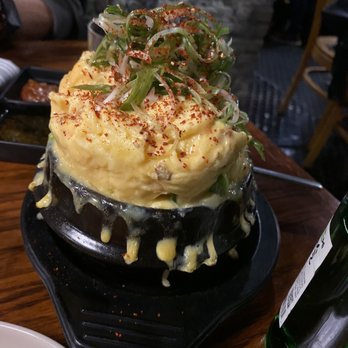 PERILLA korean fare - Closeup of impressive steamed egg. The higher the egg, the closer to god. - Korean Near Me - Chicago, Illinois PERILLA korean fare - Closeup of impressive steamed egg. The higher the egg, the closer to god. - Korean Near Me - Chicago, Illinois
