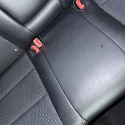 Back seat dirty stains from dirty rags they use Back seat dirty stains from dirty rags they use