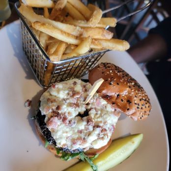 Yard House - Bleu cheese bacon burger. Skip. Sucks - Bars Near Me - Long Beach, California