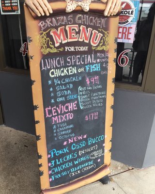 Menu photo 5 Brazas Chicken Orlando, FL