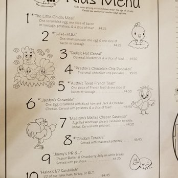 The Cracked Egg - Kids menu - Breakfast & Brunch Near Me - Las Vegas, Nevada The Cracked Egg - Kids menu - Breakfast & Brunch Near Me - Las Vegas, Nevada