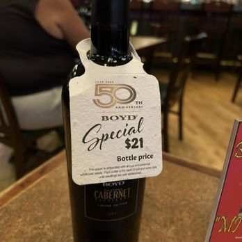 Triple 7 Restaurant and Microbrewery - I thought this was a bargain for this bottle of wine - American Near Me - Las Vegas, Nevada Triple 7 Restaurant and Microbrewery - I thought this was a bargain for this bottle of wine - American Near Me - Las Vegas, Nevada