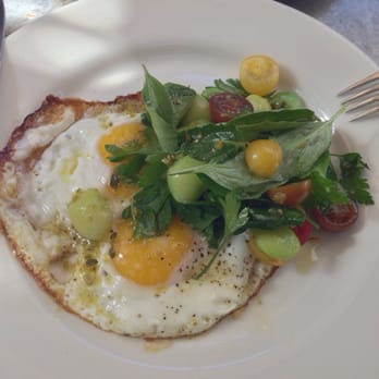Gjelina - Lima bean salad with fried eggs - New American Near Me - Venice, California