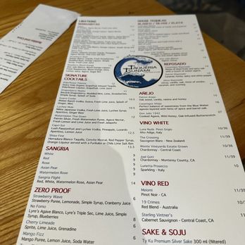 Taqueria Tsunami - Drink Menu - Asian Fusion Near Me - Atlanta, Georgia