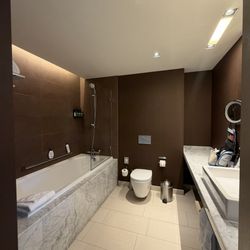 Crowne Plaza - Bathroom (some have tubs some has walk in showers)