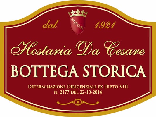 Hostaria Da Cesare Bottega Storica dal 1921 by null