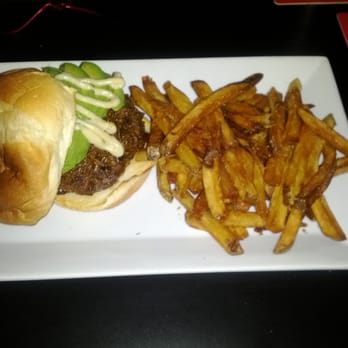 The Bad Apple - El Chupacabra - braised goat chili, roasted garlic purée, goat's milk cheddar, avocado - Burgers Near Me - Chicago, Illinois The Bad Apple - El Chupacabra - braised goat chili, roasted garlic purée, goat's milk cheddar, avocado - Burgers Near Me - Chicago, Illinois