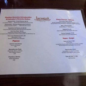 Jaragua - Menu page 2 8/2/21 - Salvadoran Near Me - Los Angeles, California Jaragua - Menu page 2 8/2/21 - Salvadoran Near Me - Los Angeles, California