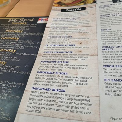 Menu photo 5 Northside Bar & Grill Monroe, MI