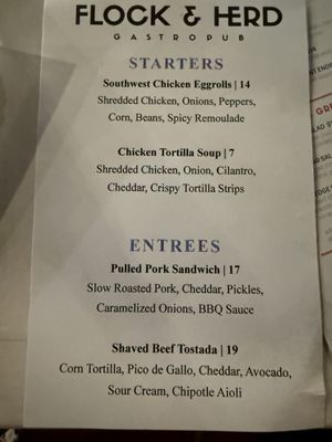 Menu photo 2 Flock & Herd Gastropub Rocky Hill, CT Menu photo 2 Flock & Herd Gastropub Rocky Hill, CT