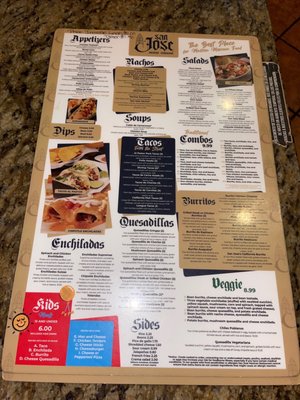 Menu photo 2 San Jose Mexican Restaurant Shallotte, NC Menu photo 2 San Jose Mexican Restaurant Shallotte, NC