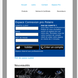 Webzen Communication - Projet Mobile Site  - Polaire Eu