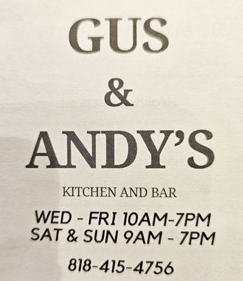 Gus & Andy's Kitchen & Bar by null