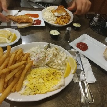 French Pub - Lemon pepper fish half eaten! Big portions! Great fries - American Near Me - Depew, New York
