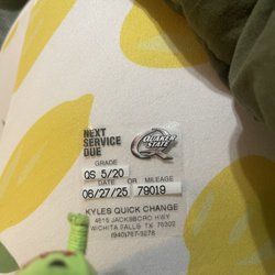 Kyle's Quick Change - Good work guys